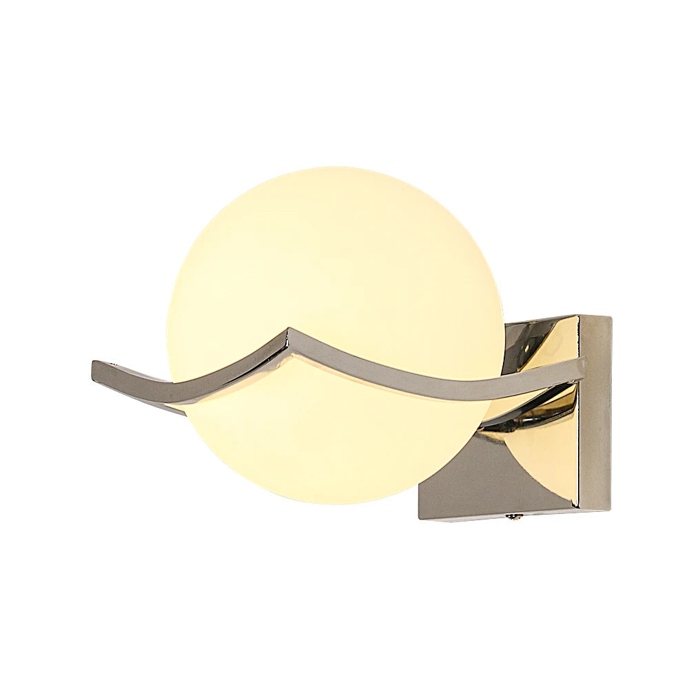 Indoor Wall Light, Ball Wall Lamp, E27 Modern Decorative Wall Lights for Bedroom Staircase Corridor (Bulbs Not Included)