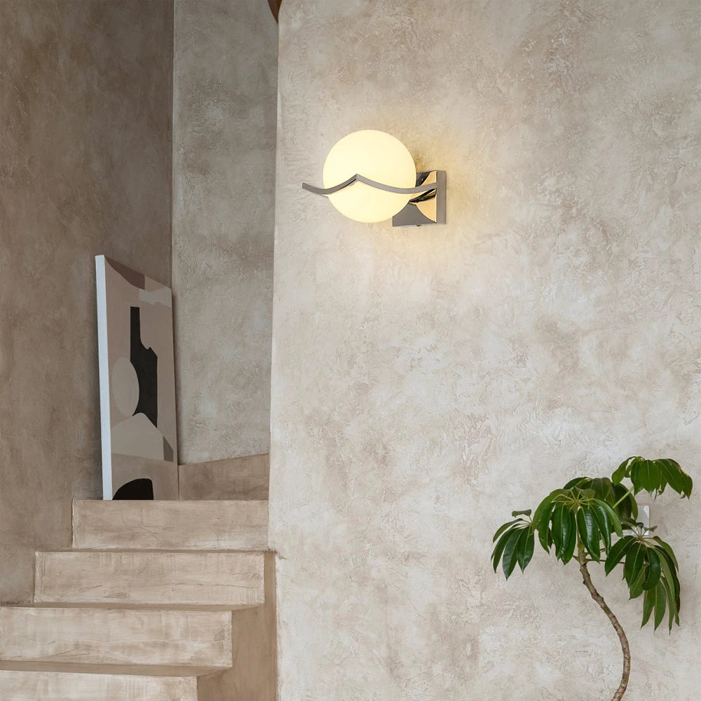 Indoor Wall Light, Ball Wall Lamp, E27 Modern Decorative Wall Lights for Bedroom Staircase Corridor (Bulbs Not Included)